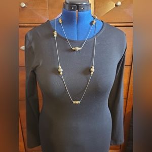 14k Gold Plated Women 30 inches Necklace .